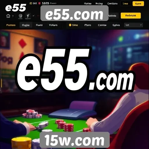 Interface amigável do e55.com atrai novos jogadores